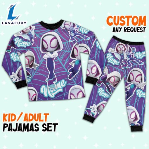 Personalized Name Spider Gwen Pajamas – Family Disneyland Matching Pajamas Set