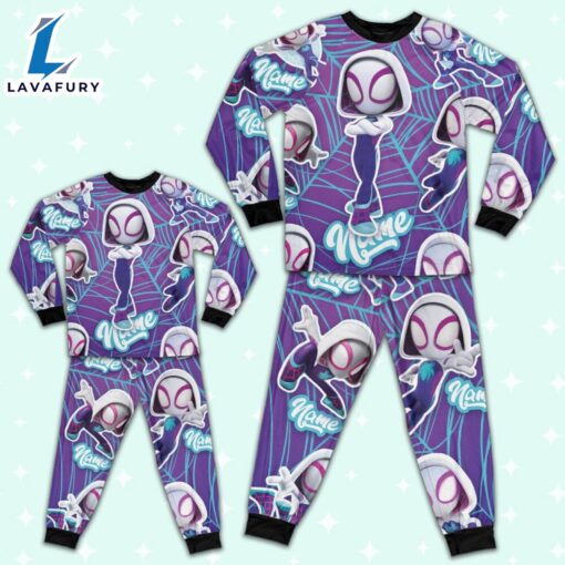 Personalized Name Spider Gwen Pajamas – Family Disneyland Matching Pajamas Set