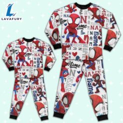 Personalized Name Spider Man Friends Pajamas - Family Disneyland Matching Pajamas Set