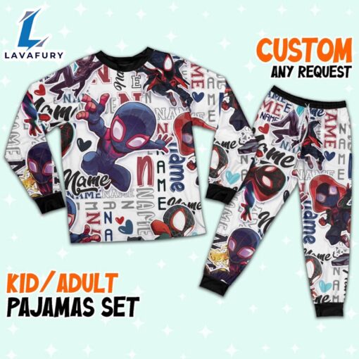 Personalized Name Spidey Amazing Friends Comic Pajamas – Family Disneyland Matching Pajamas Set