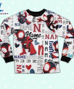 Personalized Name Spidey Amazing Friends Pajamas - Movie Cartoon Holiday Pajamas