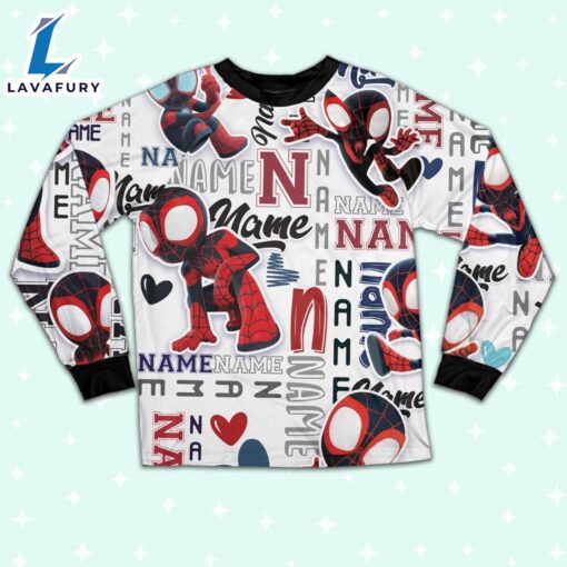 Personalized Name Spidey Amazing Friends Pajamas – Movie Cartoon Holiday Pajamas