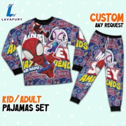 Personalized Name Spidey and Amazing Friends Supper Cute Pajamas - Family Disneyland Matching Pajamas Set