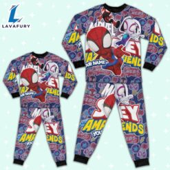 Personalized Name Spidey and Amazing Friends Supper Cute Pajamas - Family Disneyland Matching Pajamas Set