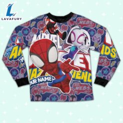 Personalized Name Spidey and Amazing Friends Supper Cute Pajamas - Family Disneyland Matching Pajamas Set