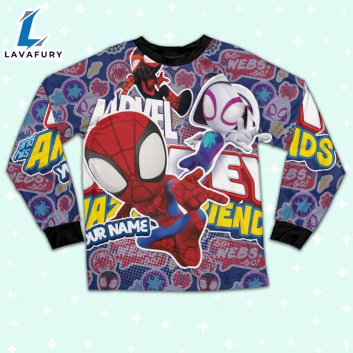 Personalized Name Spidey and Amazing Friends Supper Cute Pajamas – Family Disneyland Matching Pajamas Set