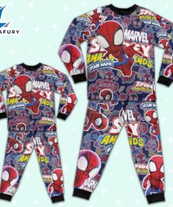 Personalized Name Spidey and His Amazing Friends Cute Pajamas - Family Disneyland Matching Pajamas Set