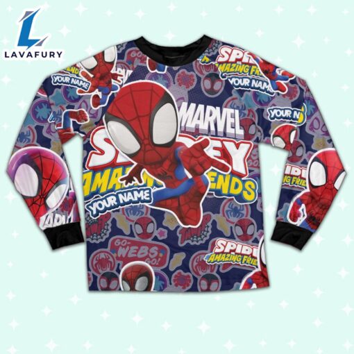 Personalized Name Spidey and His Amazing Friends Cute Pajamas – Family Disneyland Matching Pajamas Set