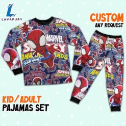 Personalized Name Spidey and His Amazing Friends Cute Pajamas - Family Disneyland Matching Pajamas Set