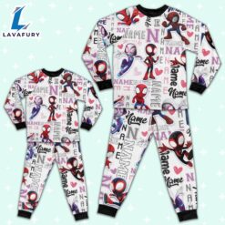 Personalized Name Spidey and His Amazing Friends Pajamas - Movie Cartoon Holiday Pajamas