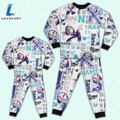 Personalized Name Spidey Gwen and His Amazing Friends Pajamas - Family Disneyland Matching Pajamas Set