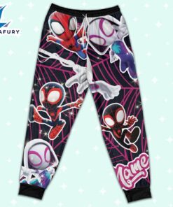 Personalized Name the Amazing Spider and Friends Pajamas Set - Movie Cartoon Holiday Pajamas