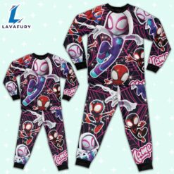 Personalized Name the Amazing Spider and Friends Pajamas Set - Movie Cartoon Holiday Pajamas