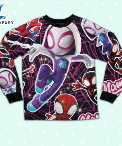 Personalized Name the Amazing Spider and Friends Pajamas Set - Movie Cartoon Holiday Pajamas