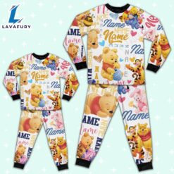 Personalized Name the Pooh Pajamas Set - Movie Cartoon Holiday Pajamas