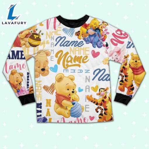 Personalized Name the Pooh Pajamas Set – Movie Cartoon Holiday Pajamas