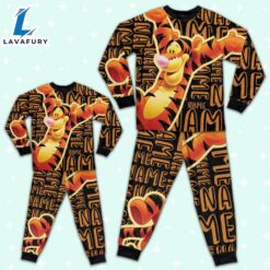 Personalized Name the Tiger Pajamas Set - Movie Cartoon Holiday Pajamas