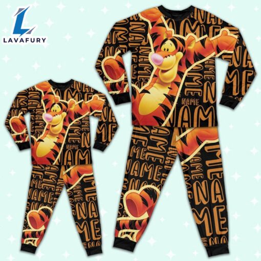 Personalized Name the Tiger Pajamas Set – Movie Cartoon Holiday Pajamas