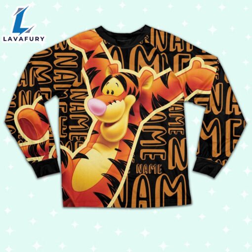 Personalized Name the Tiger Pajamas Set – Movie Cartoon Holiday Pajamas