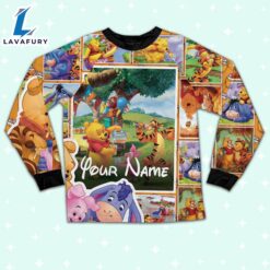 Personalized Pooh Bear and Friends Kid Pajamas - Movie Cartoon Holiday Pajamas