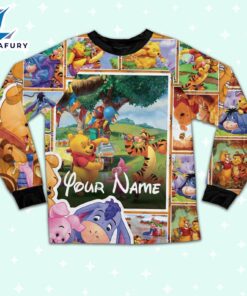 Personalized Pooh Bear and Friends Kid Pajamas - Movie Cartoon Holiday Pajamas