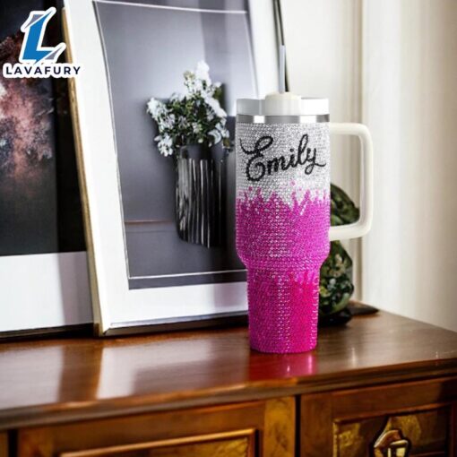 Personalized Rhinestone 40oz Insulated Tumbler