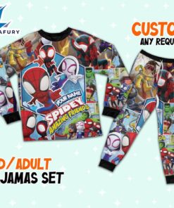 Personalized Spidey and His Amazing Friends Spidey Birthday Pajamas - Family Disneyland Matching Pajamas Set