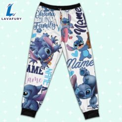 Personalized Stitch Sherpa Pajamas Set - Movie Cartoon Holiday Pajamas