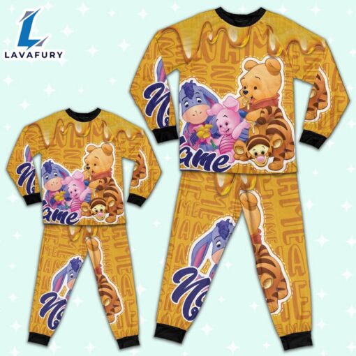 Personalized the Pooh Honey Pajamas Set – Movie Cartoon Holiday Pajamas