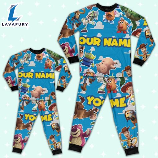 Personalized Toy Story Beach Towel Pajamas Set – Movie Cartoon Holiday Pajamas