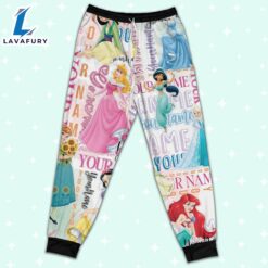 Personalized Watercolor Disney Princess Pajamas - Movie Cartoon Holiday Pajamas