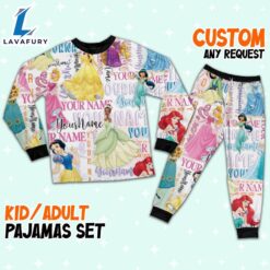 Personalized Watercolor Disney Princess Pajamas…