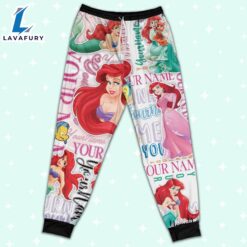 Personalized Watercolor Disney Princess the Little Mermaid Ariel Pajamas Set - Movie Cartoon Holiday Pajamas