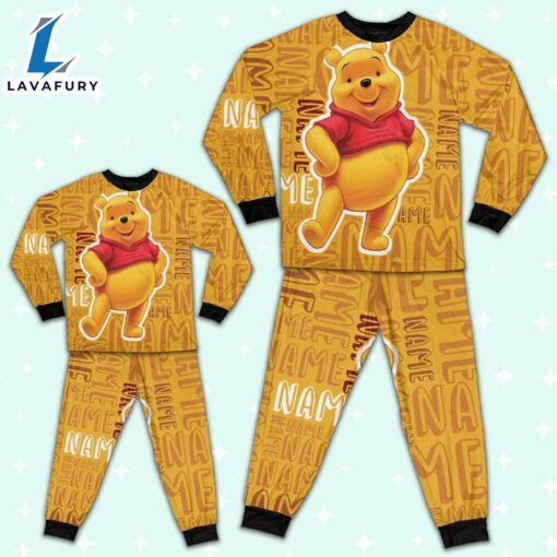 Personalized Winnie the Pooh Pooh Bear Pajamas Set – Movie Cartoon Holiday Pajamas