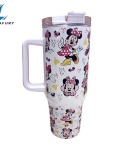 Pink Bow Mouse 40 oz Magic Park Travel Tumbler Mug