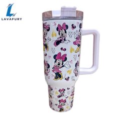 Pink Bow Mouse 40 oz Magic Park Travel Tumbler Mug