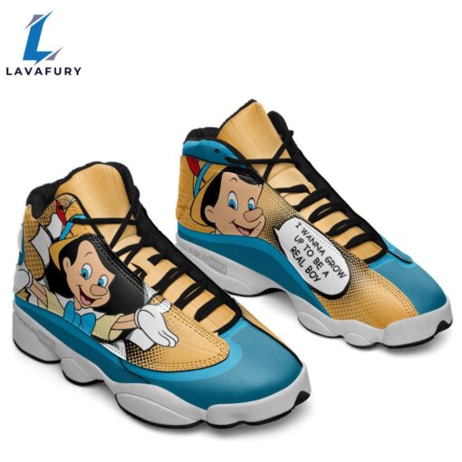 Pinocchio J13 Sneakers Custom Comic Style Shoes