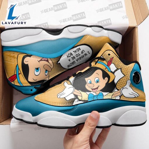 Pinocchio J13 Sneakers Custom Comic Style Shoes