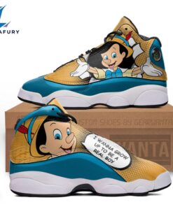 Pinocchio J13 Sneakers Custom Comic Style Shoes