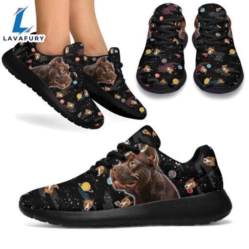 Pit Bull Sneakers Sporty Shoes Funny For Bully Dog Lover