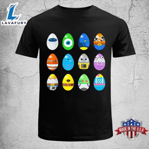 Pixar Classic Character Easter Eggs Funny Easter Shirt