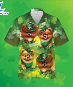 Pomeranian Shamrock St Patricks Green…