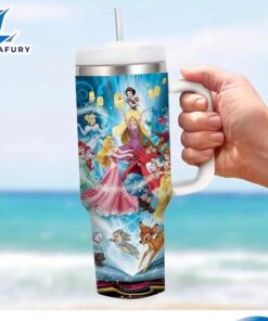 Princess Themed 40oz Insulated Tumbler With Handle