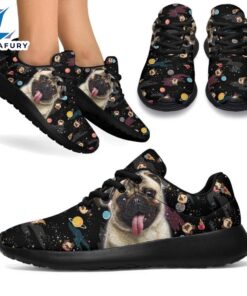 Pug Sneakers Sporty Shoes Funny For Pug Dog Lover