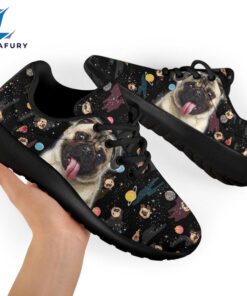 Pug Sneakers Sporty Shoes Funny For Pug Dog Lover