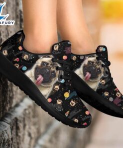 Pug Sneakers Sporty Shoes Funny For Pug Dog Lover