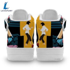 Pulp Fiction Mia Wallace High Top Air Force Shoes Custom Sneakers