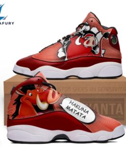 Pumbaa J13 Sneakers Custom Comic Style Shoes