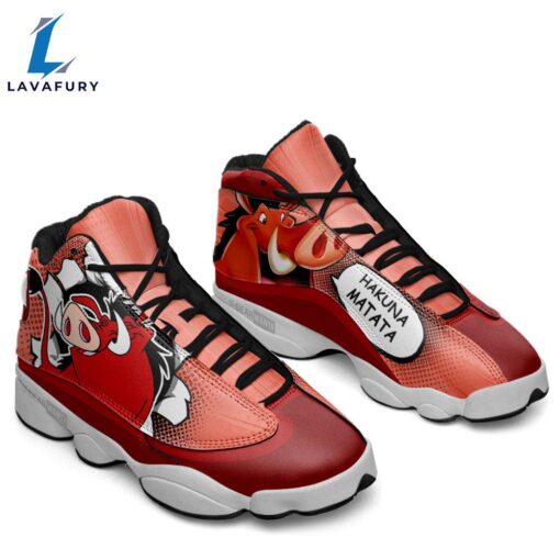 Pumbaa J13 Sneakers Custom Comic Style Shoes