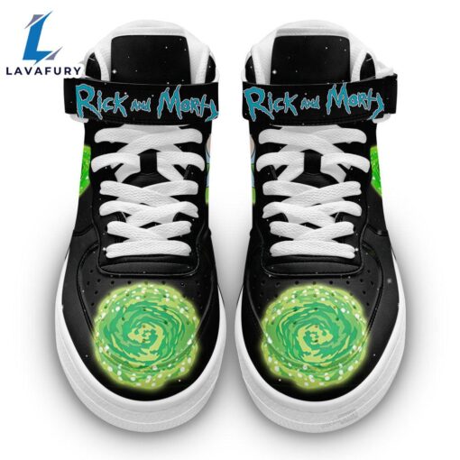 Rick and Morty Custom High Top Air Force Shoes For Fans